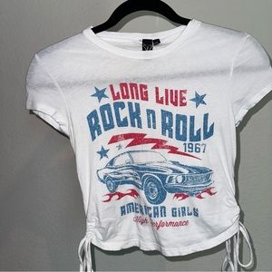 Windsor White Rock & Roll Tie Baby Tee